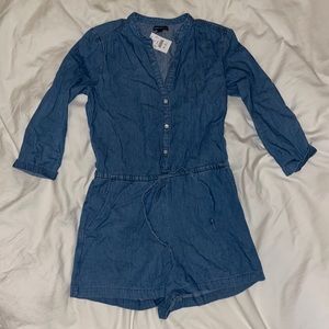 J. Crew factory denim romper